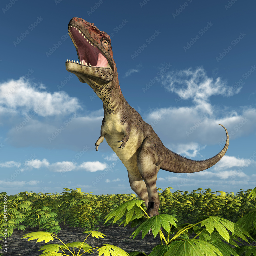 Dinosaur Mapusaurus Stock Illustration | Adobe Stock