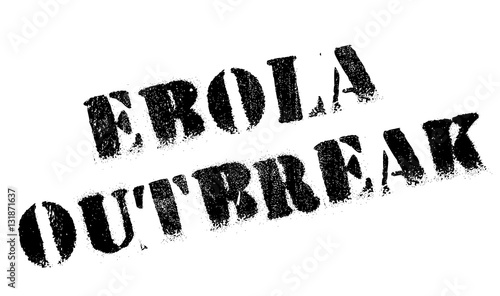 Ebola Outbreak stamp. Grunge design with dust scratches. Effects can be easily removed for a clean, crisp look. Color is easily changed.