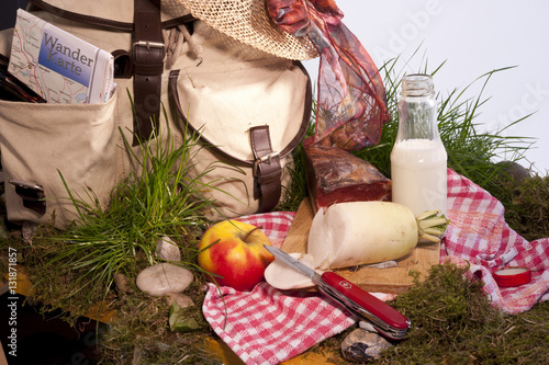 Bild auf Leinwand Wanderpause,