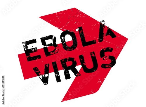 Ebola Virus stamp. Grunge design with dust scratches. Effects can be easily removed for a clean, crisp look. Color is easily changed.