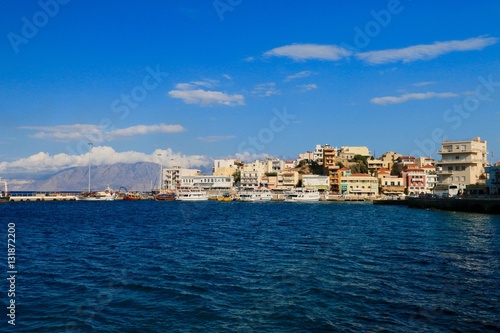 Agios Nikolaos and his port , Crete , GREECE 