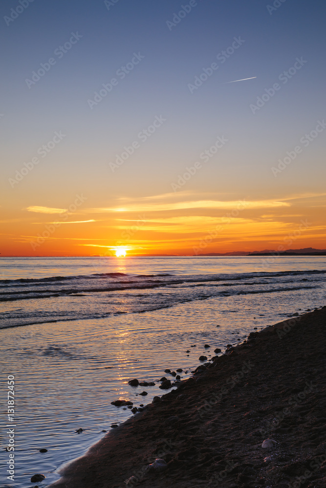 Obraz premium Sunset on the beach