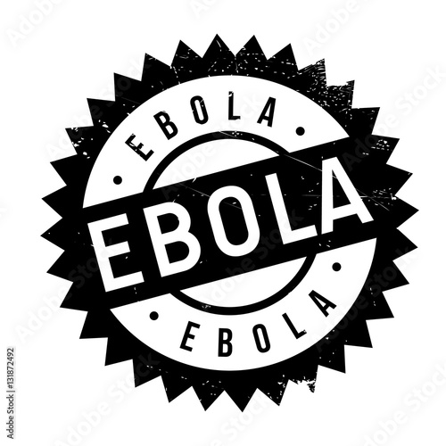 Ebola stamp. Grunge design with dust scratches. Effects can be easily removed for a clean, crisp look. Color is easily changed.