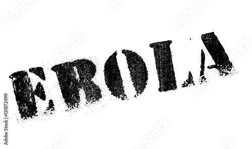 Ebola stamp. Grunge design with dust scratches. Effects can be easily removed for a clean, crisp look. Color is easily changed.