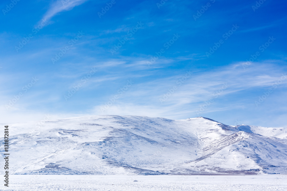 Frozen Cildir Lake in Kars Province to Turkey Frozen Cildir Lake in Kars Province to Turkey