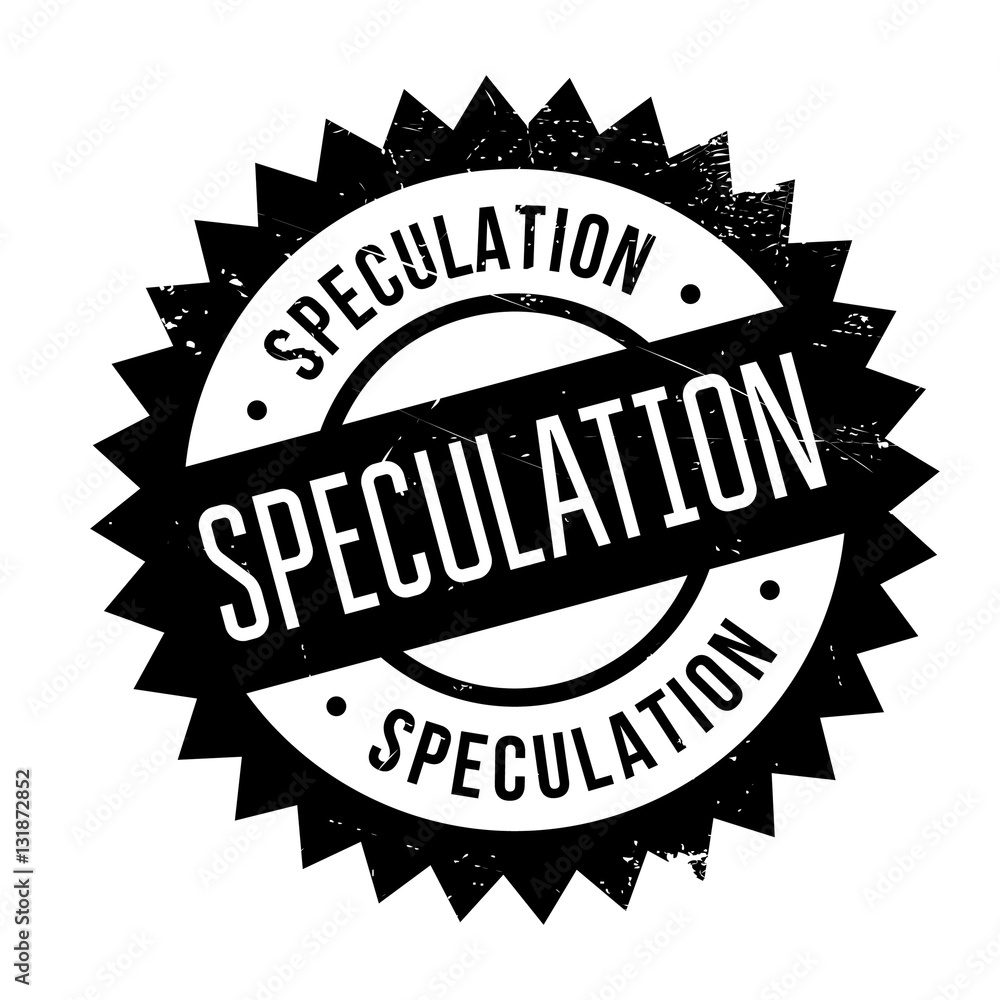 Speculation stamp. Grunge design with dust scratches. Effects can be easily removed for a clean, crisp look. Color is easily changed. Speculation stamp. Grunge design with dust scratches. Effects can be easily removed for a clean, crisp look. Color is easily changed.