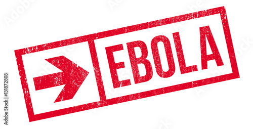 Ebola stamp. Grunge design with dust scratches. Effects can be easily removed for a clean, crisp look. Color is easily changed.