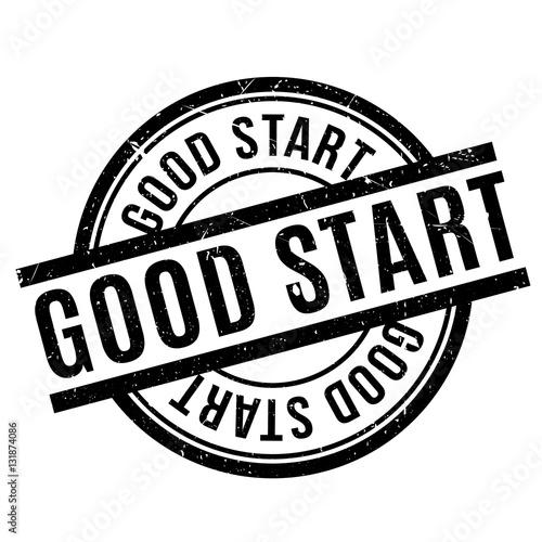 Good Start rubber stamp