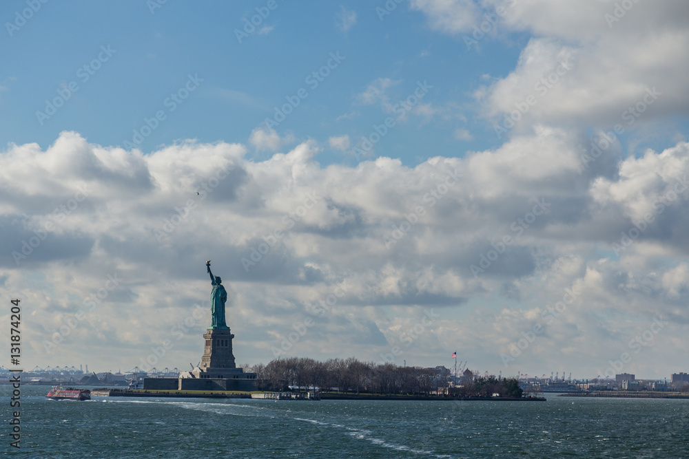 
View of the Statue of Liberty from the ferry to State Island