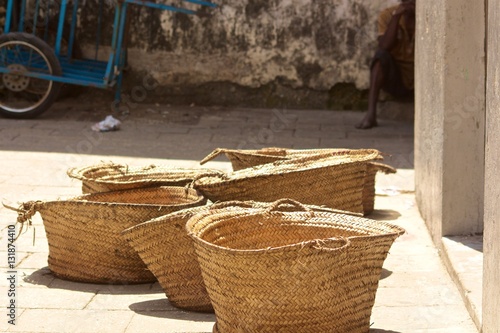 Baskets In Zanzibar Town