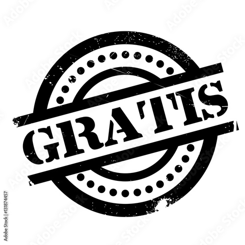 Gratis rubber stamp