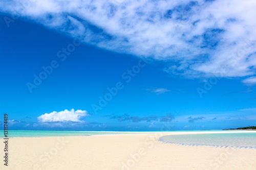 White Sanded Beach Near a Tropical Forest - Zanzibar