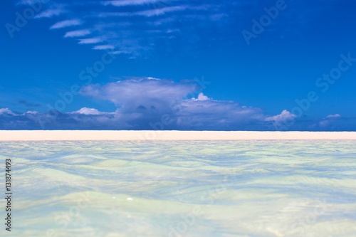 Clear Waves In A White Sanded Beach - Zanzibar