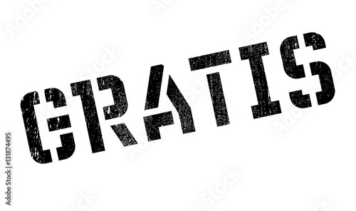Gratis rubber stamp