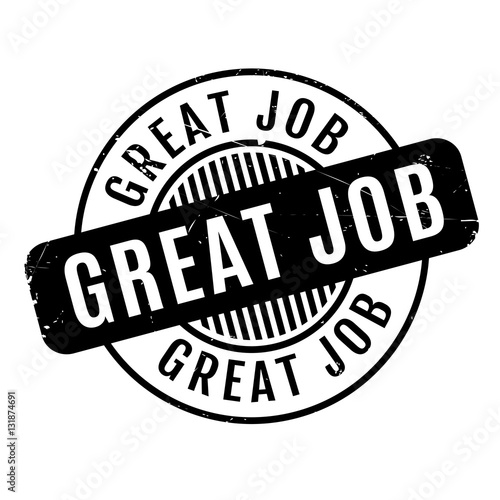 Great Job rubber stamp