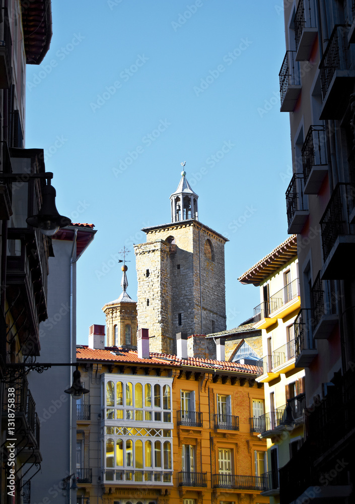 San saturnino church in Pamplona, Spain