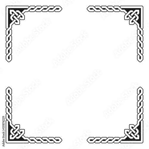 Decorative Celtic Frame Vector Illustration