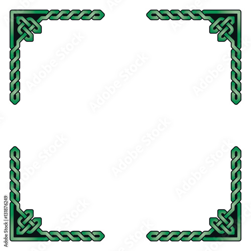 Traditional Decorative Celtic Frame Vector Illustration