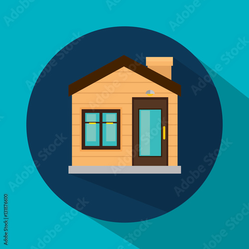 exterior house isolated icon vector illustration design