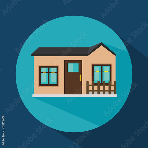 exterior house isolated icon vector illustration design