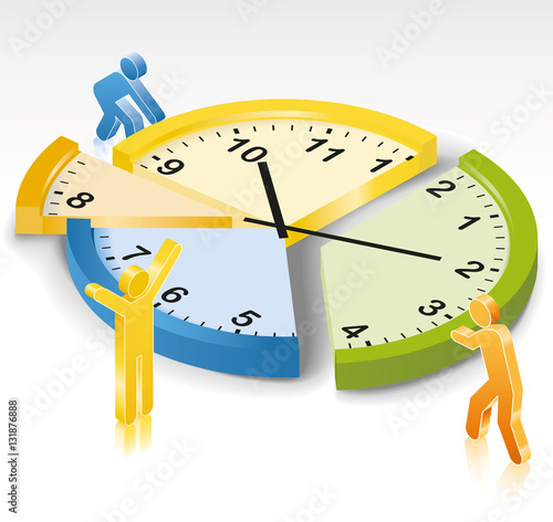 Time Management Clock Slices