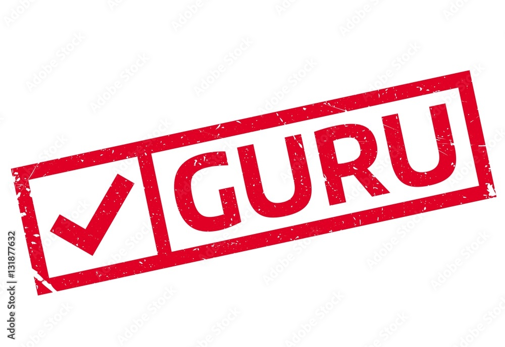 Fototapeta premium Guru rubber stamp
