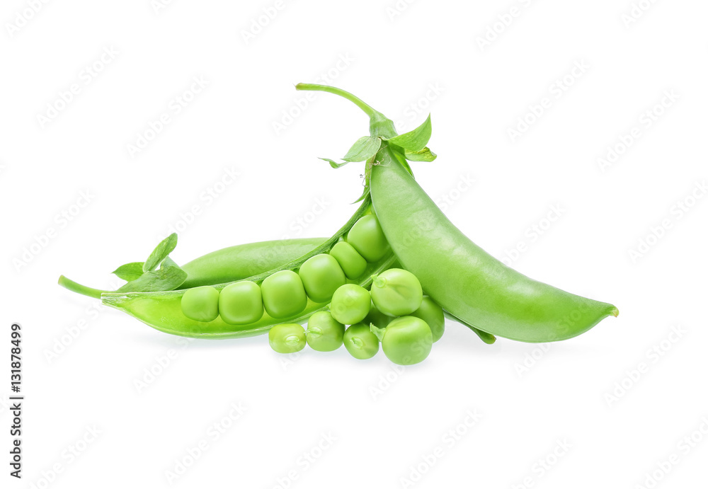fresh green peas isolated on white background fresh green peas isolated on white background