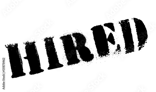 Hired rubber stamp