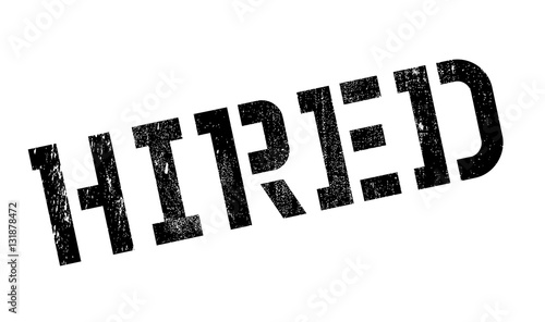 Hired rubber stamp
