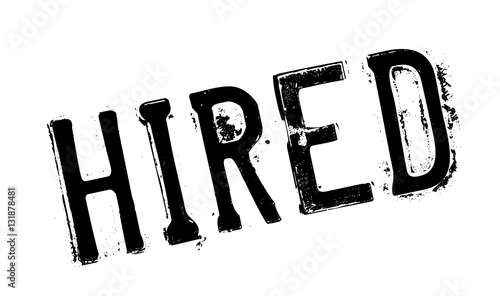 Hired rubber stamp