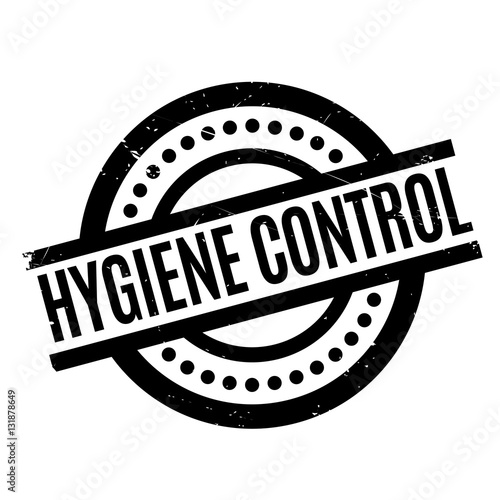 Hygiene Control rubber stamp