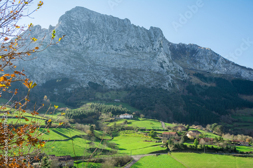 cityscape at biscay countryside, spain photo