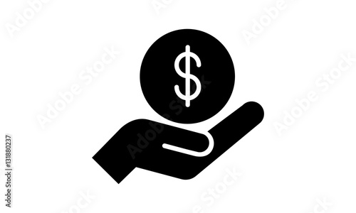 Vektor - Hand mit Geld (Dollar/$) / Vector - Hand with money (Dollar/$)