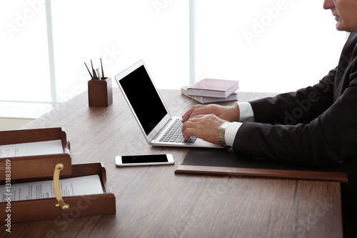 Successful businessman work...