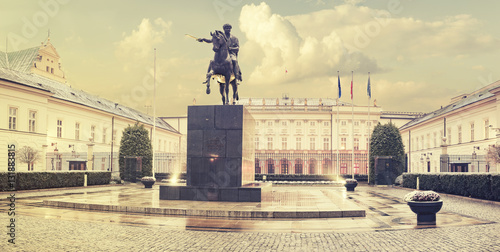 the presidential palace in Warsaw