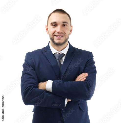 Young business coach with c...