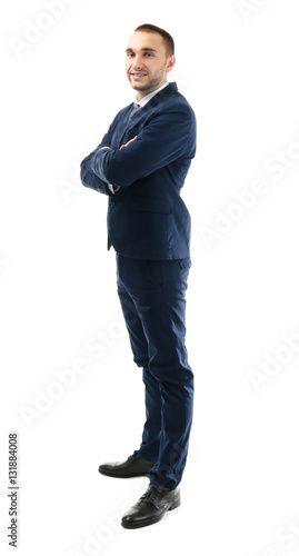 Young business coach with c...
