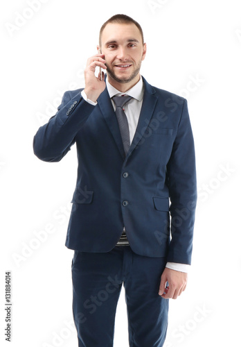 Young business coach speaki...