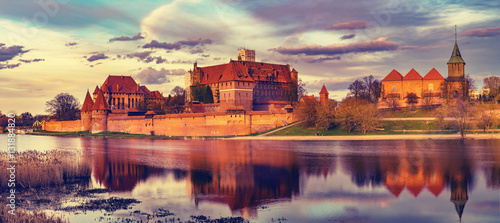 Teutonic Castle in Malbork (Marienburg) in Pomerania (Poland) photo