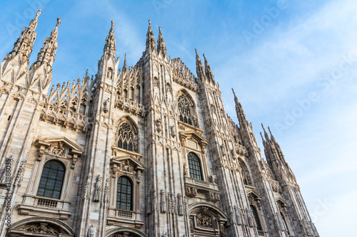 Milan Cathedral Duomo Outdoors Place Italy December Christmas De
