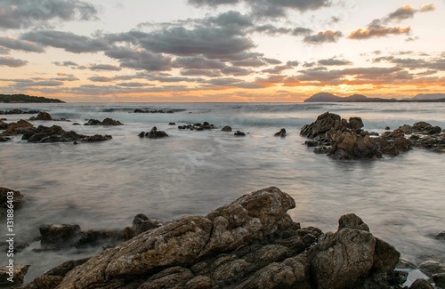 Sunrise with clouds in Costa Smeralda