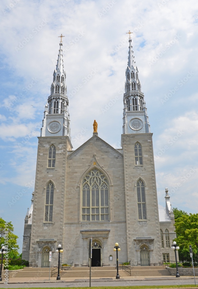 Notre-Dame Cathedral Basilica in Ottawa Ontario Canada 
