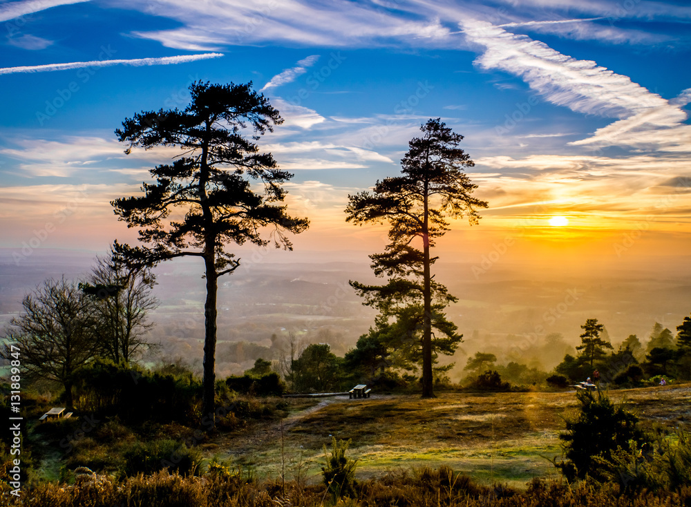 Leith hill sunset HDR Leith hill sunset HDR