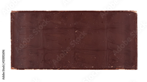 Canvastavla chocolate bars texture, isolated on white background
