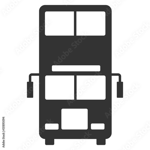Bus vector icon. Public transport symbol.