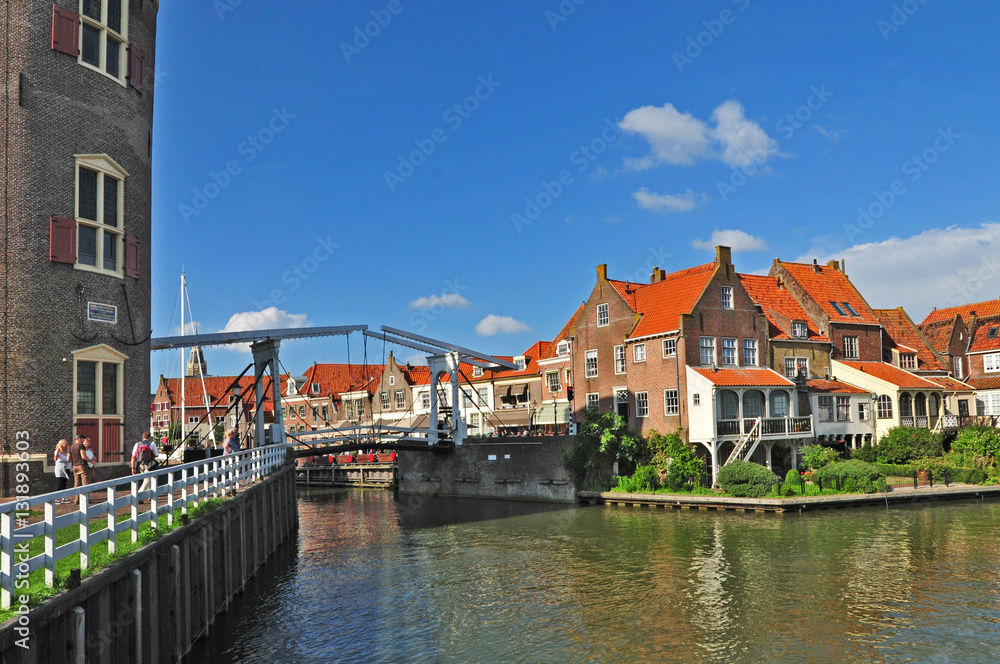 Il porto canale di Enkhuizen, Olanda - Paesi Bassi
