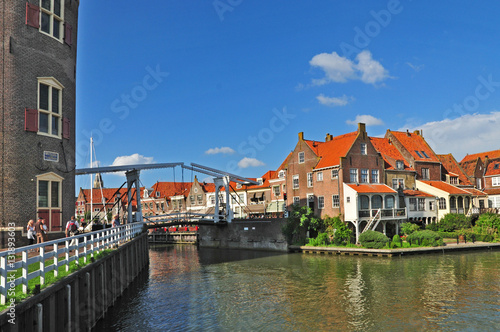 Il porto canale di Enkhuizen, Olanda - Paesi Bassi