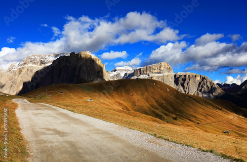 Mountain landscape in the Dolomites  Italy  Europe