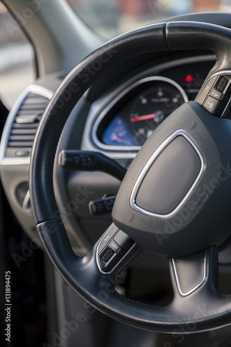 steering wheel in the car © srki66