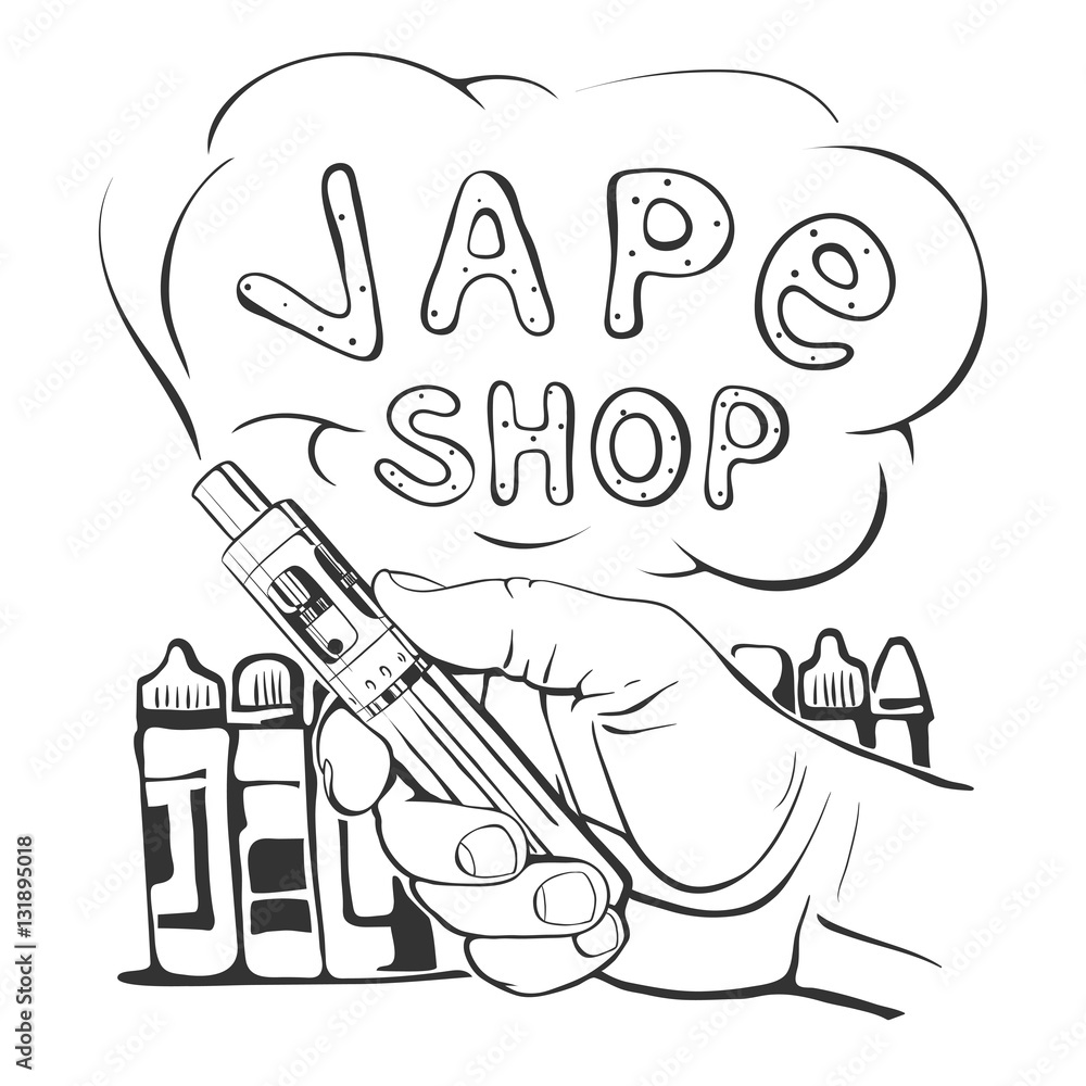 Vape Shop logo on a white background Vape Shop logo on a white background